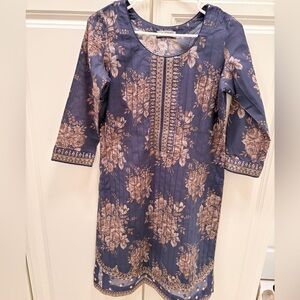 Maria B - Cotton/Chiffon Embroidered Dress